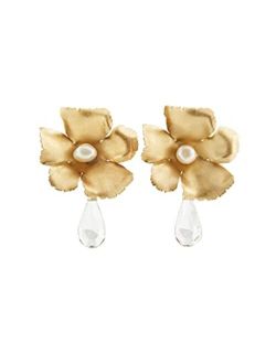 Dropped Diamond Flora Earrings