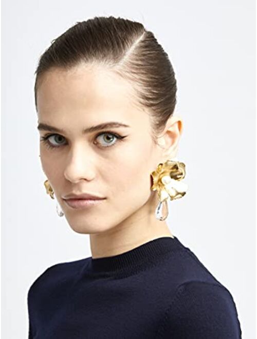Oscar de la Renta Dropped Diamond Flora Earrings