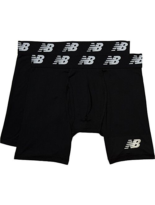 New Balance Men's Premium Performance 6" Boxer Brief Underwear (Pack of 2)