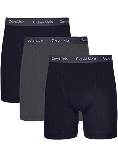 Calvin Klein Mens 3 Pack Logo Cotton Stretch Boxer Brief