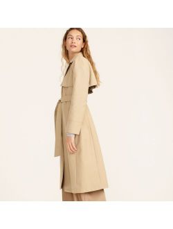 Collection tailored trench coat in double-faced plaid