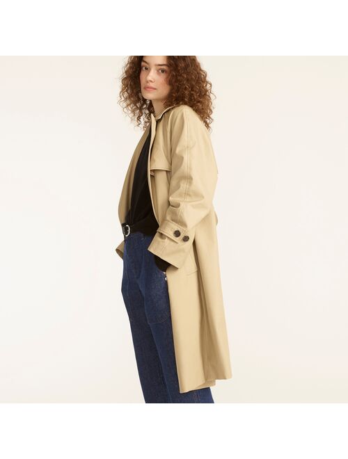J.Crew Relaxed trench coat in cotton-canvas