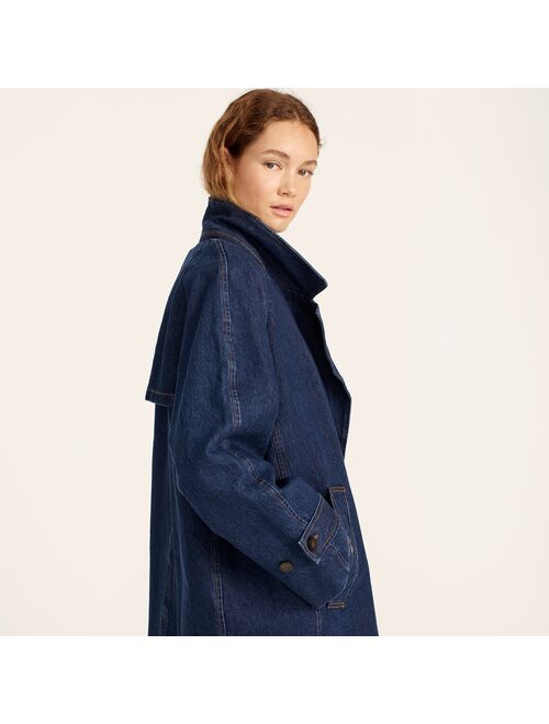 J.Crew Relaxed trench coat in denim