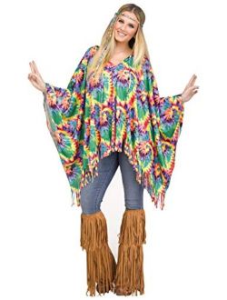 Women's Hippie Poncho Costume