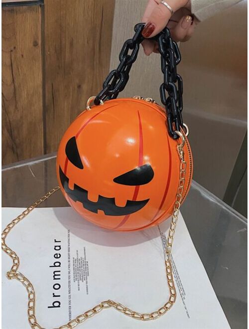 Shein Halloween Pumpkin Design Novelty Bag