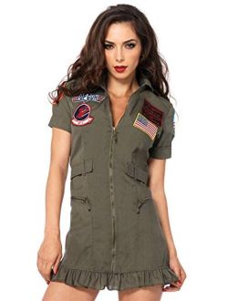 Women's Licensed Top Gun Flight Dress Costume