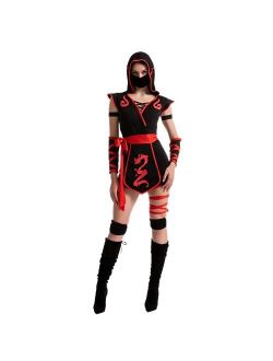Halloween Adult Ninja Costume for Women Dress Up, Costume Party, Trick or Treating, Cosplay Party