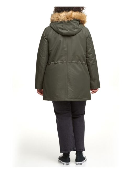 Levi's Trendy Plus Size Faux-Fur-Trim Parka