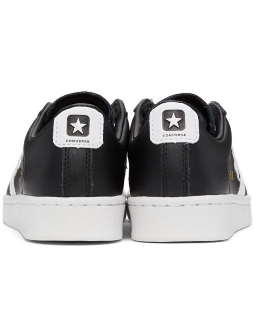 Converse Black & White Leather Pro OX Sneakers