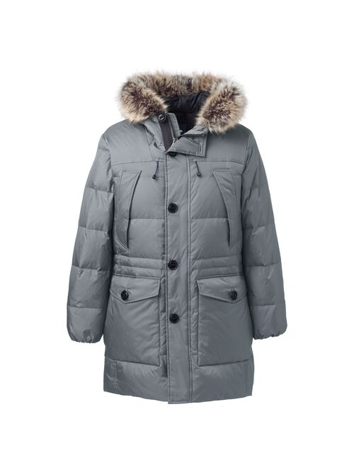 Tall Lands End Rusk Winter Down Parka, Best Winter Coats Big And Tall