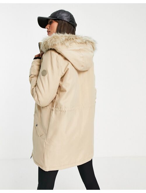 Vero Moda Tall parka with fur lined hood in online Topofstyle