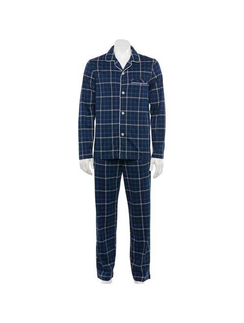 Men's Croft & Barrow® Knit Notch-Collar Pajama Set