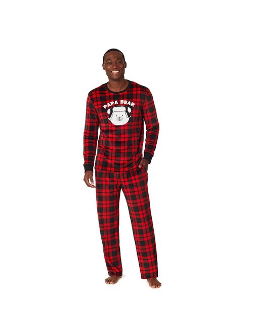 Big & Tall Jammies For Your Families® Cool Bear Plaid Pajama Set by Cuddl Duds®