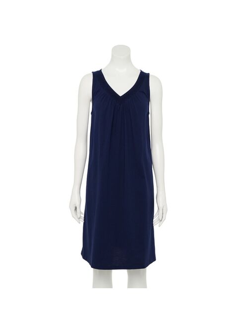 Buy Women's Croft & Barrow® Cotton Sleeveless Short Nightgown online ...