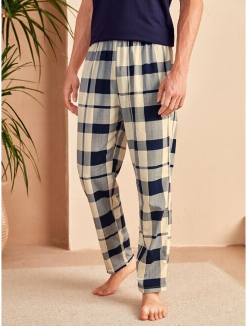 Shein Men Plaid Pajama Pants
