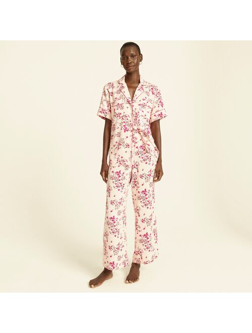 J.Crew Easy-luxe eco short-sleeve pajama set in budding floral