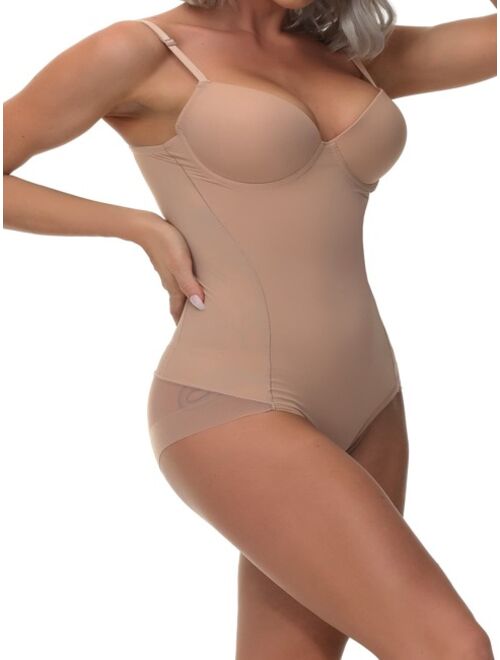 Shein Solid Underwire Shapewear Bodysuit