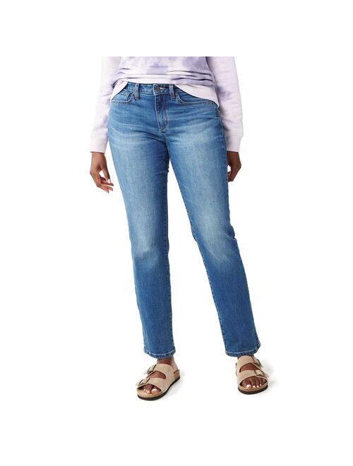 Women's Sonoma Goods For Life® Straight-Leg High-Waisted Curvy Jeans