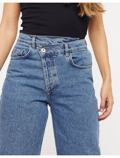 Buy COLLUSION x014 90s baggy dad jeans with stepped waistband in ...