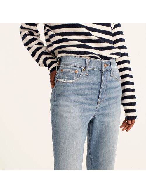 J.Crew High-rise '90s classic straight jean in Honeydew wash