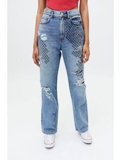 Loose Straight Jean – Embroidered Crossword