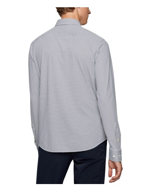 Hugo Boss BOSS Men's Slim-Fit Pattern Shirt