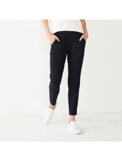 Relaxed Crop Pull-On Pants