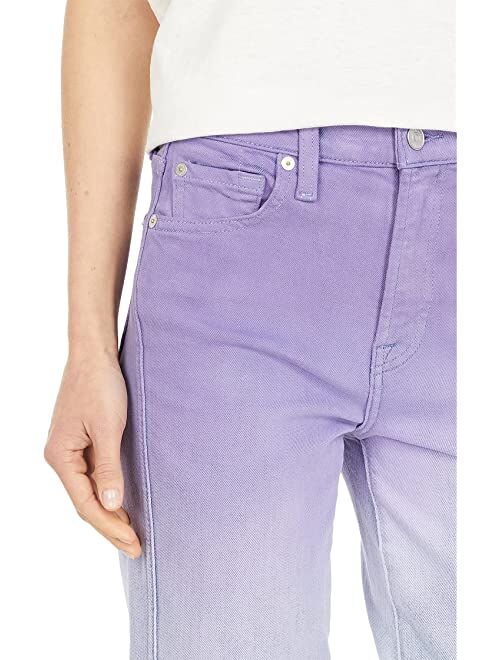 7 For All Mankind High-Waist Cropped Straight in Ombre Light Haven