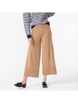 Wide-leg sweatpant in featherweight cashmere
