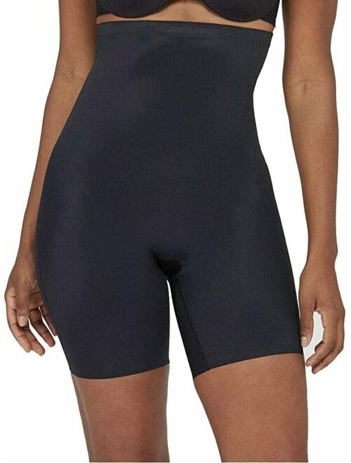 Women's ASSETS BY SPANX High Waisted Mid-Thigh Shorts Shapewear 1X Black NWT