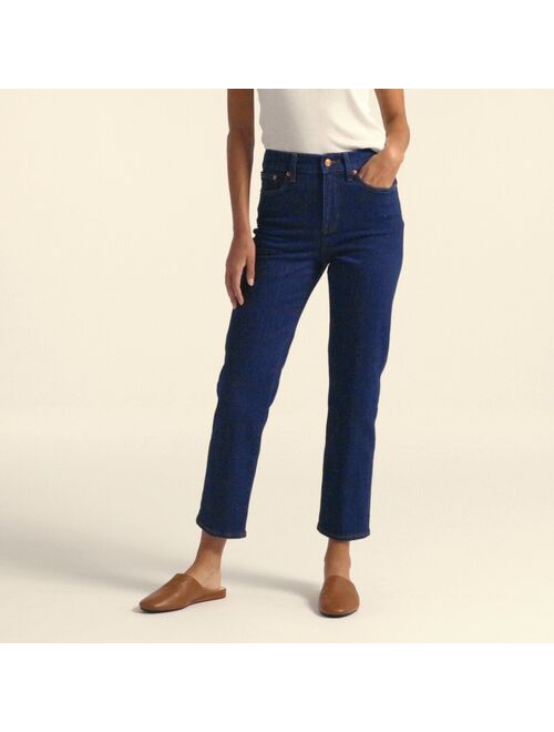 J.Crew High-rise '90s classic straight jean in Rinse wash