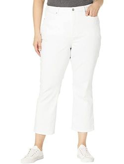 Plus Size Plus Size Slim Boot Ankle Jeans in Optic White