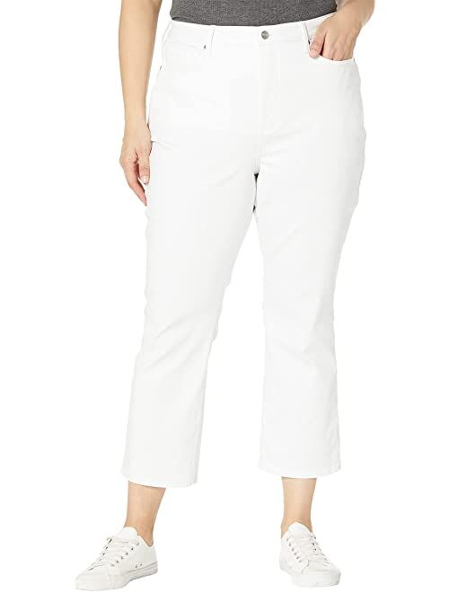 NYDJ Plus Size Plus Size Slim Boot Ankle Jeans in Optic White
