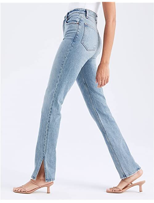 Buy Abercrombie & Fitch 90s Ultra High Rise Straight Vent Hem Jeans ...