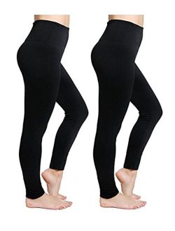 Fleece Lined Leggings for Women High Waisted Thermal Leggings Tummy Control Seamless Warm Winter Leggings for Women