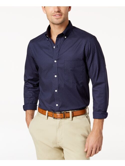 Club Room Men's Micro Dot Print Stretch Cotton Shirt, Created for Macy's