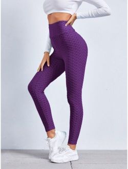 Honeycomb Textured Bum Booty Boosting Leggings