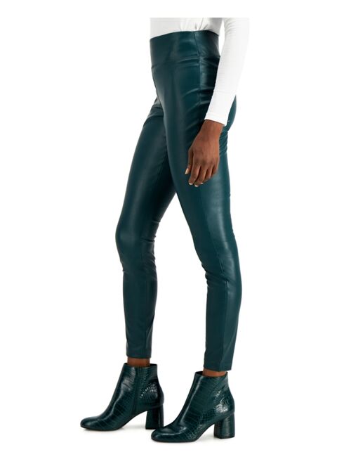 INC International Concepts Faux-Leather Leggings, Created for Macy's
