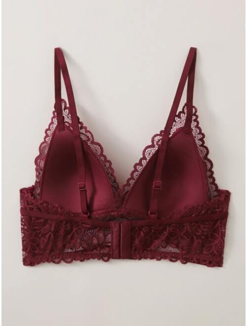 Shein Luvlette Lace Padded Triangle Bralette