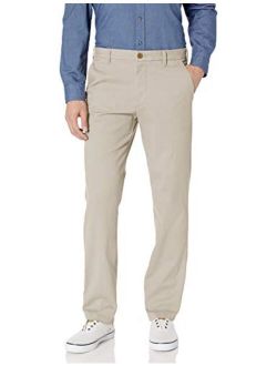 Men's Performance Stretch Straight Fit Flat Front Chino Pant