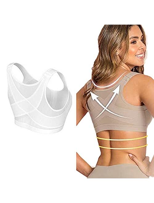 Buy LELEBEAR Goldies Bra for Seniors, Front Buckle Strong Support