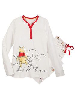 Winnie the Pooh and Piglet Pajama Set for Women