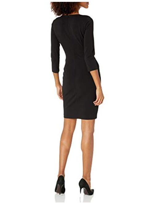 Calvin Klein Women's Three Quarter Sleeve Starburst Sheath Dress