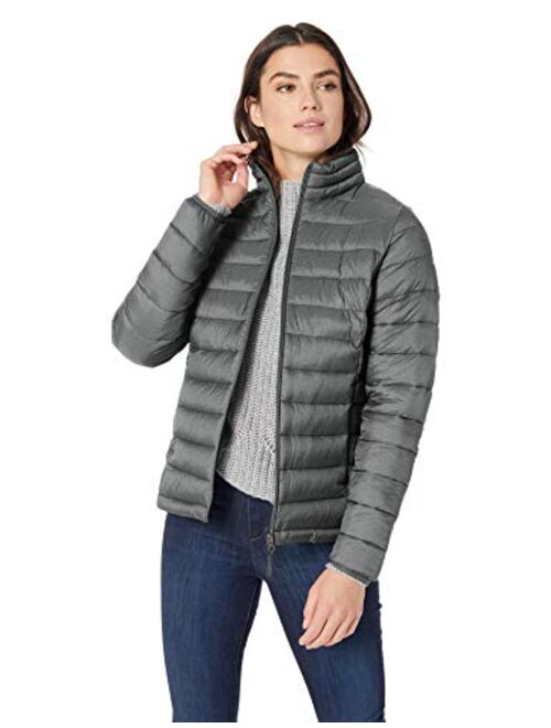 Amazon Essentials Women's Lightweight Long-Sleeve Full-Zip Water-Resistant Packable Puffer Jacket