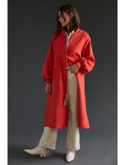 dRA Cozy Wool Blend Puff-Sleeved Coat