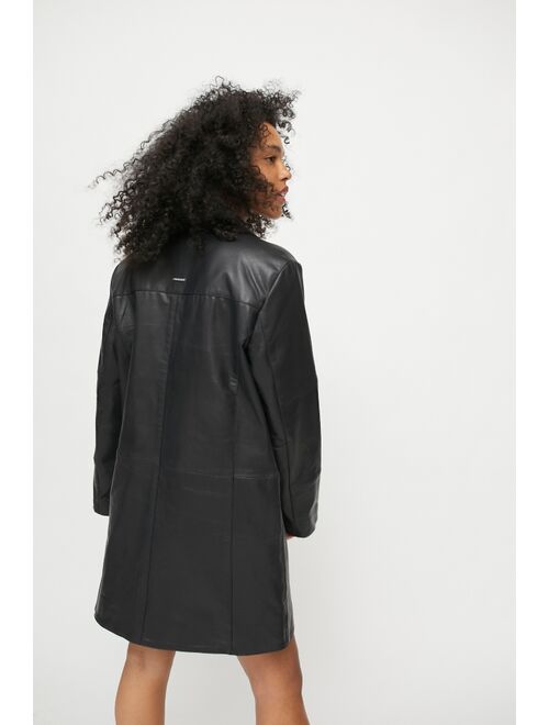 Urban outfitters Deadwood Kara Recycled Leather Coat