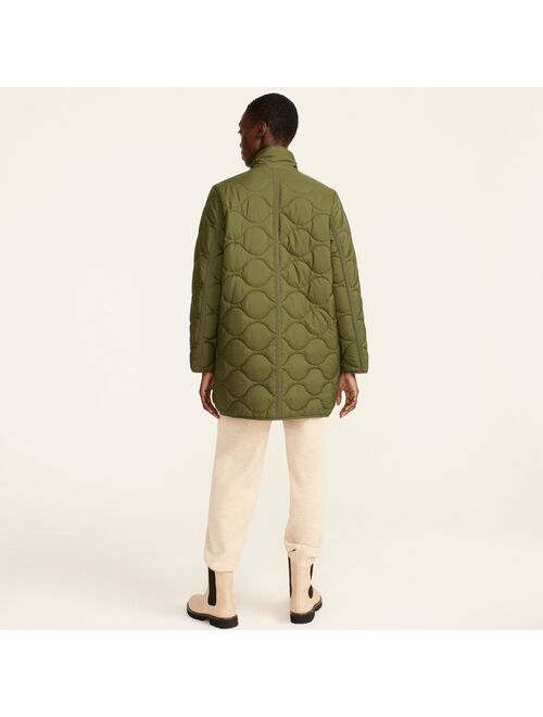 J.Crew Quilted Thanksgiving cocoon puffer with PrimaLoft® For Women