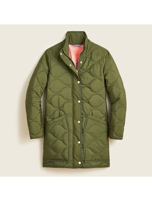 J.Crew Quilted Thanksgiving cocoon puffer with PrimaLoft® For Women