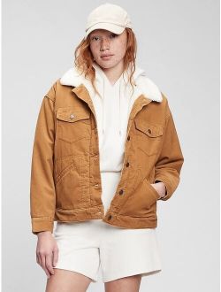 Oversized Sherpa Cord Icon Jacket