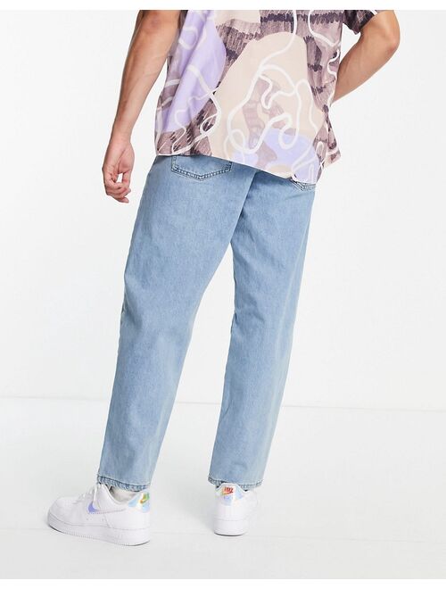 Asos Design baggy jeans in light stone wash